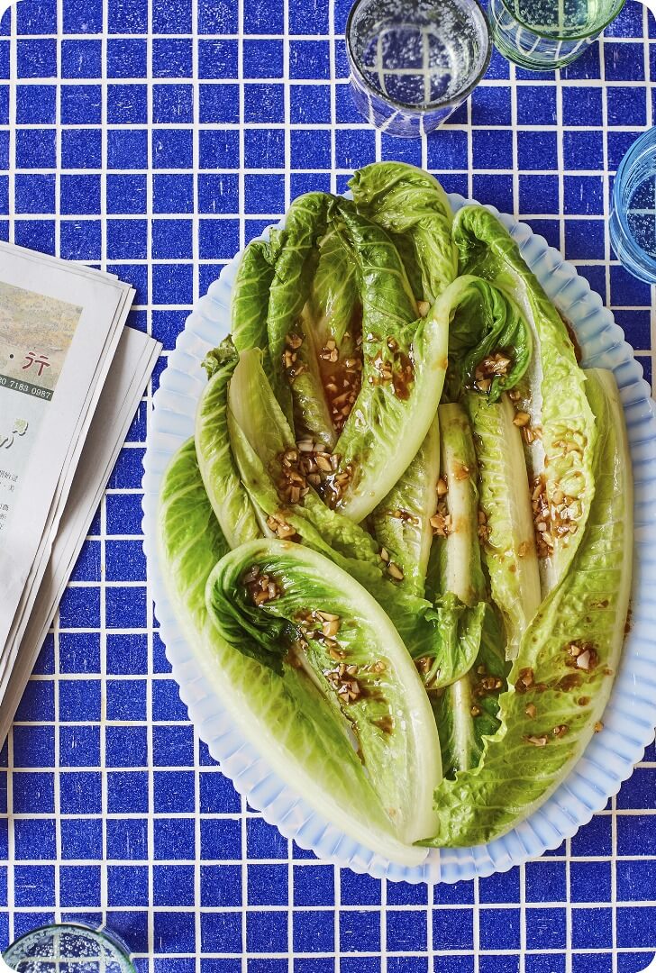 Lettuce in Oyster & Garlic Sauce